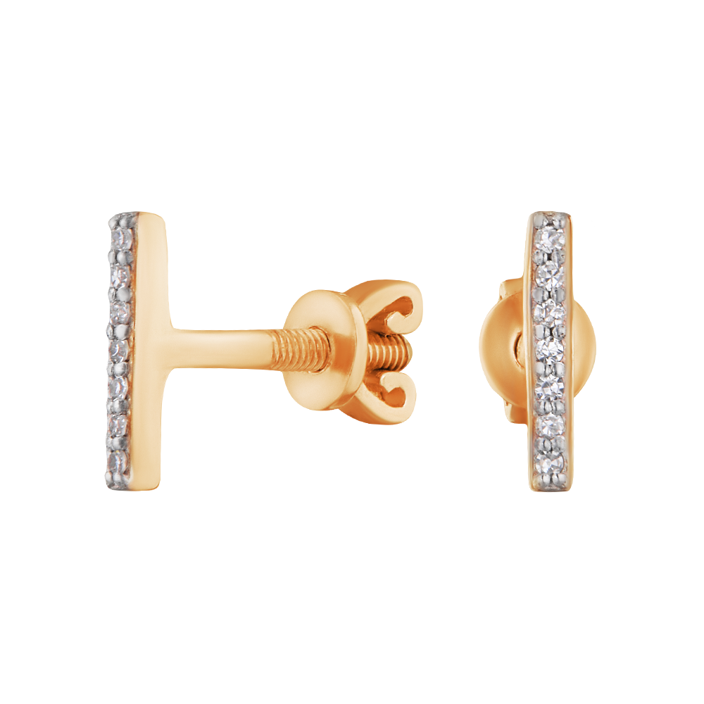 Серьги из золота с бриллиантом ЮВЕЛИР КАРАТ 12210087