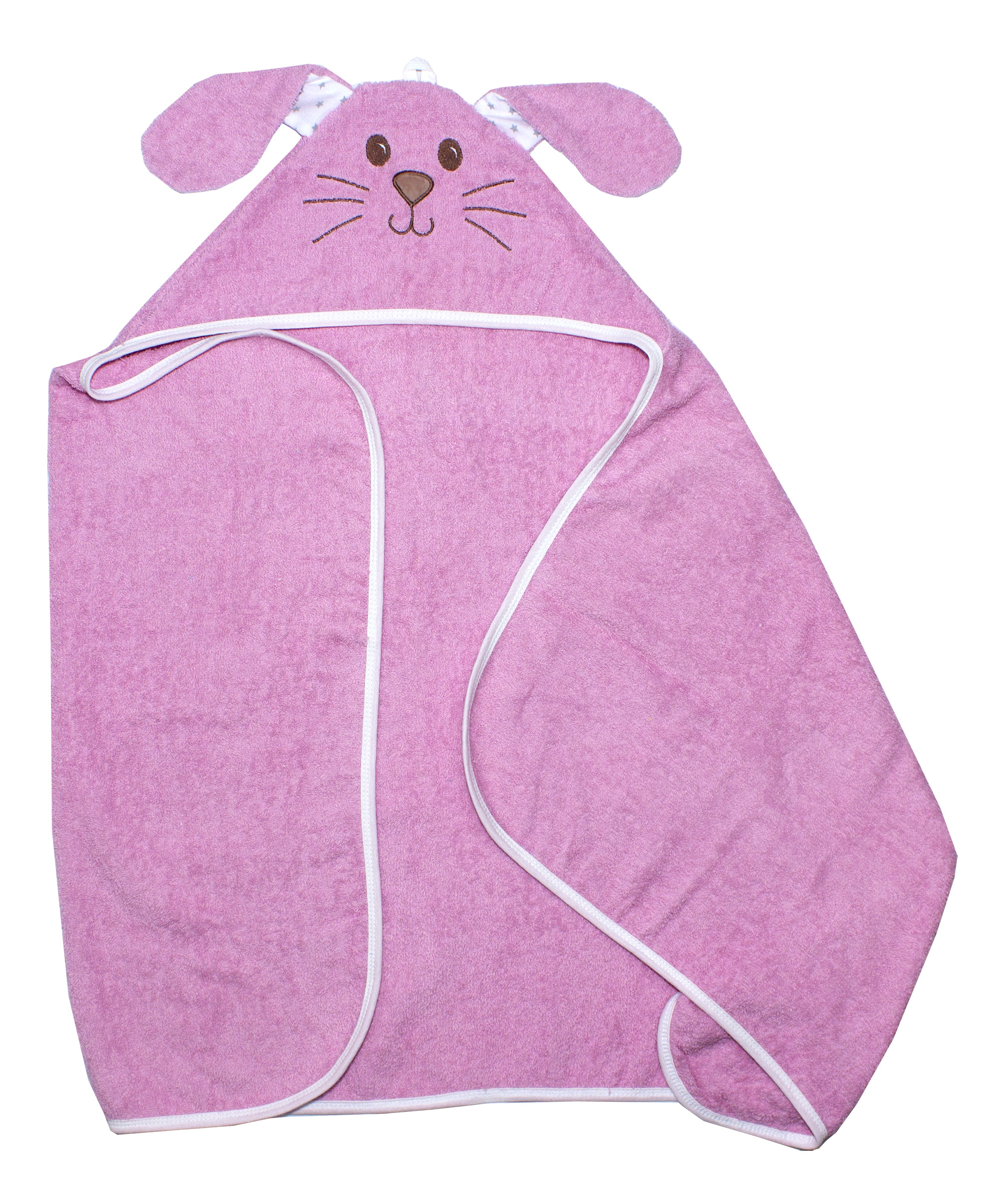 Полотенце-уголок Осьминожка махровое с вышивкой 125х65см К23/2 - розовый Зайчик набор для полотенце уголок рукавица
