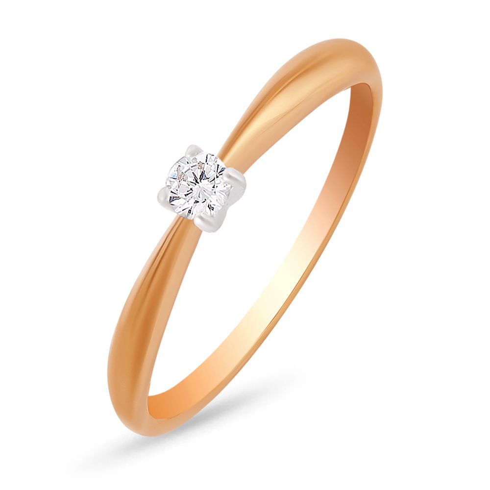 

Кольцо женское из красного золота с бриллиантом 585Gold 101001773, р, 101001773