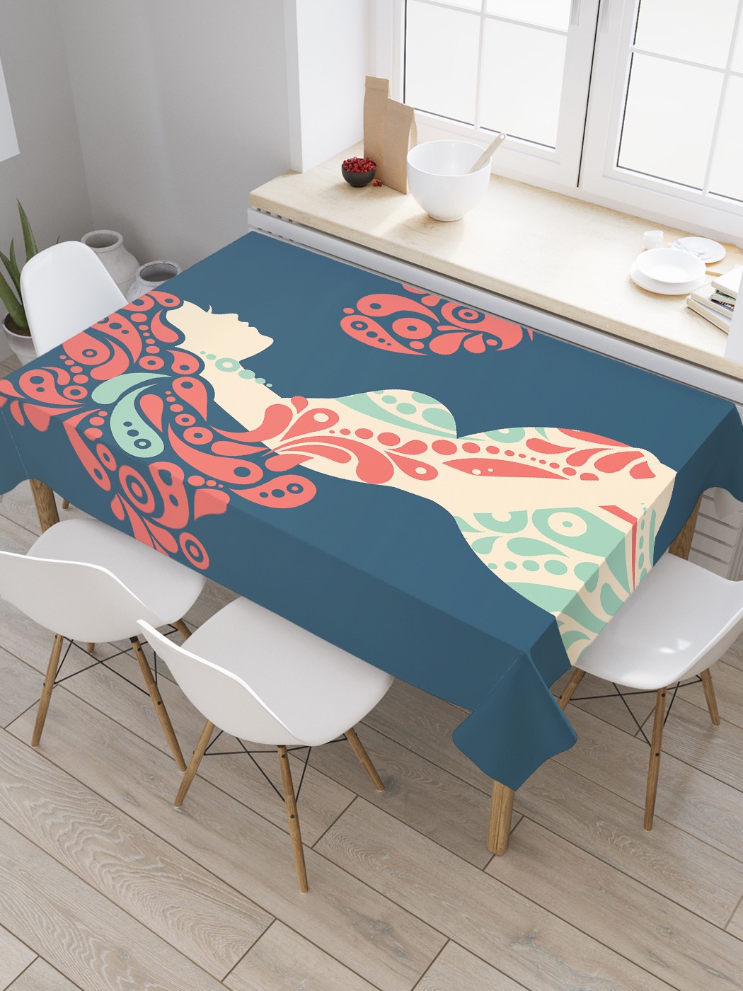 

Скатерть прямоугольная JoyArty "Беременное счастье" из сатена, 120x145 см, Синий, Беременное счастье