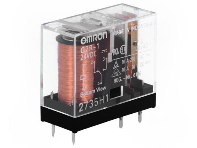 

Реле OMRON G2R-1 24VDC, электромагнитное, SPDT, Uобмотки 24ВDC, 10 A/250ВAC, G2R-1 24VDC