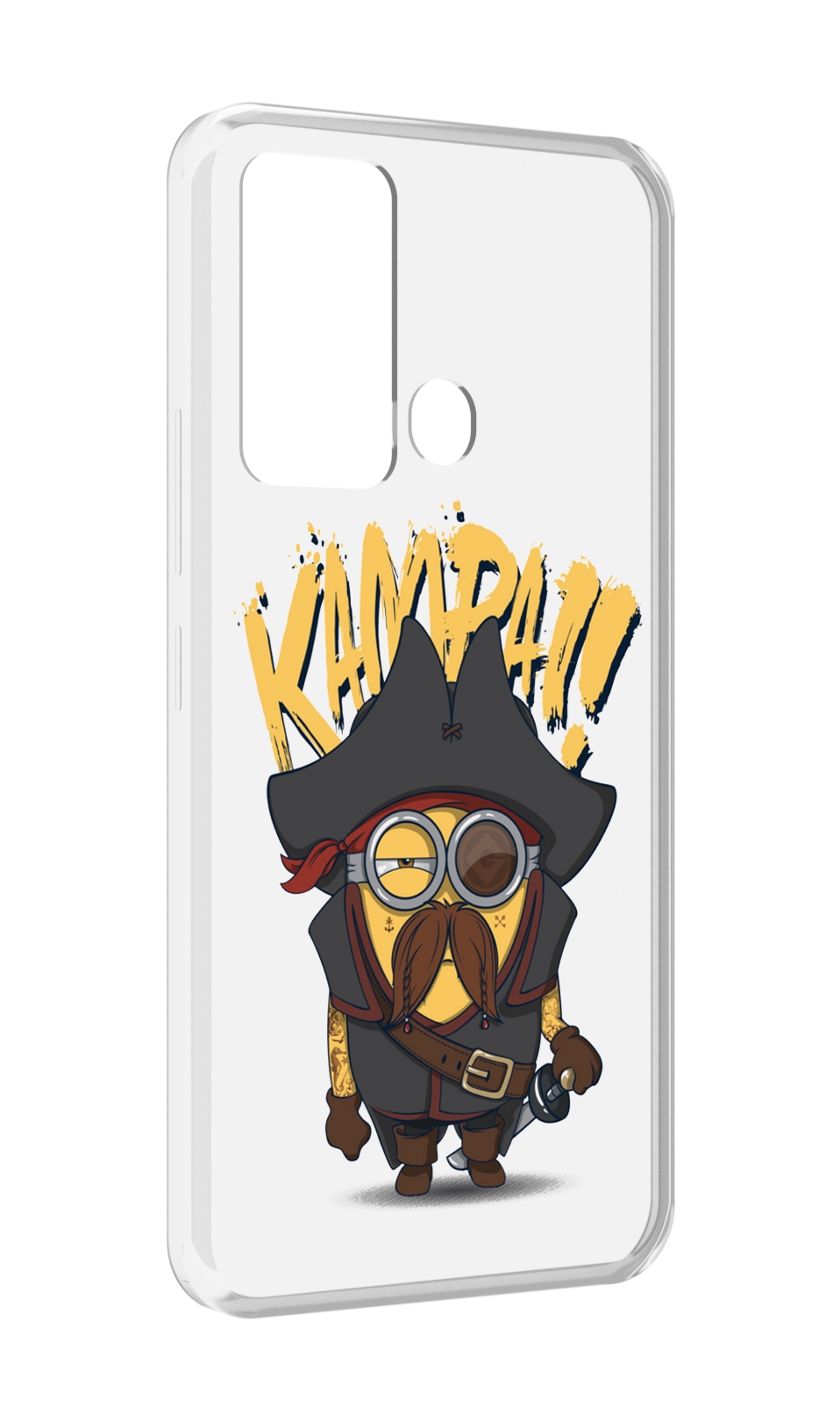 

Чехол MyPads миньон пират для ITEl Vision 3, Прозрачный, Tocco