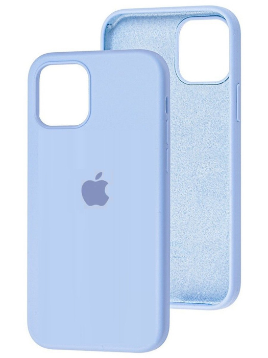 

Чехол Apple iPhone 12 Pro Max MagSafe Silicone Case (закрытый низ) (небесно-голубой)