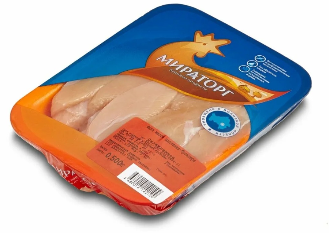 Филе цыпленка-бройлера без кожи Мираторг охлажденное 500 г