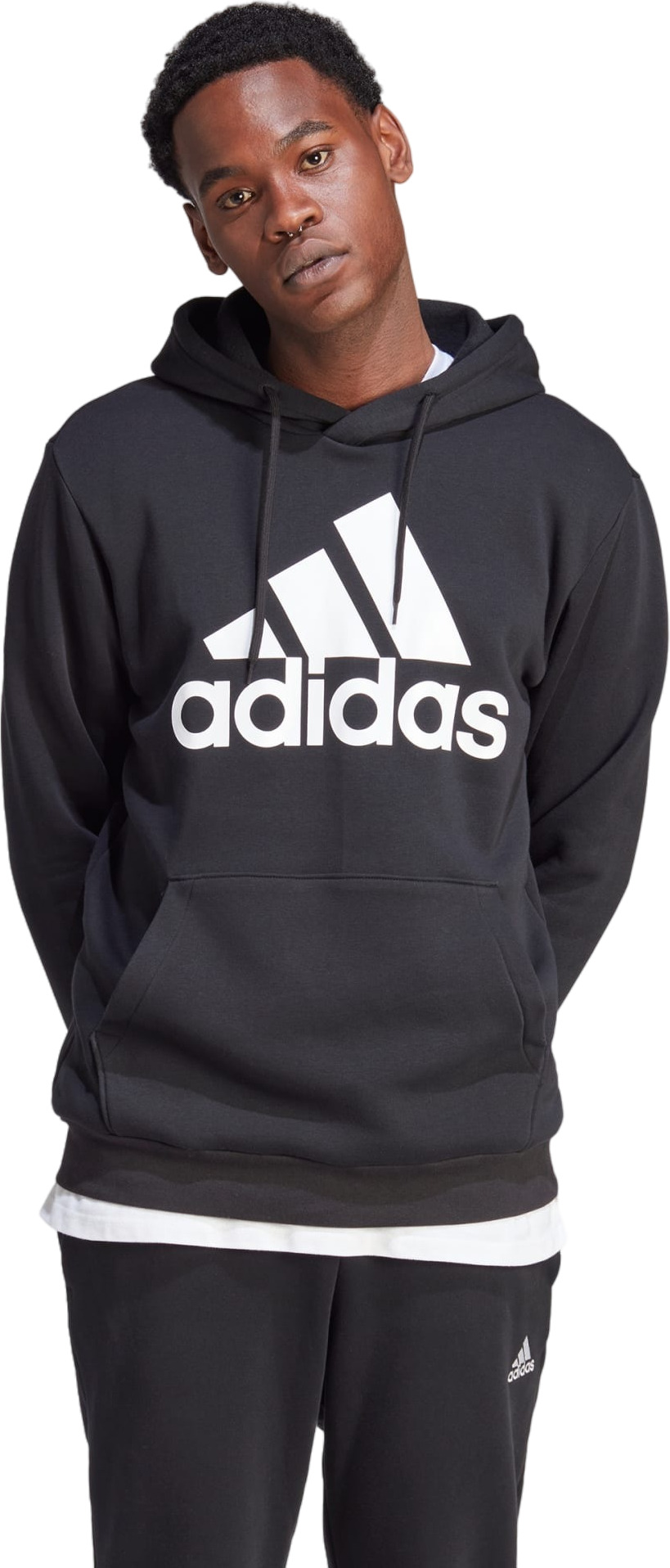 

Худи мужское Adidas M BL FL HD черное M, Черный, M BL FL HD