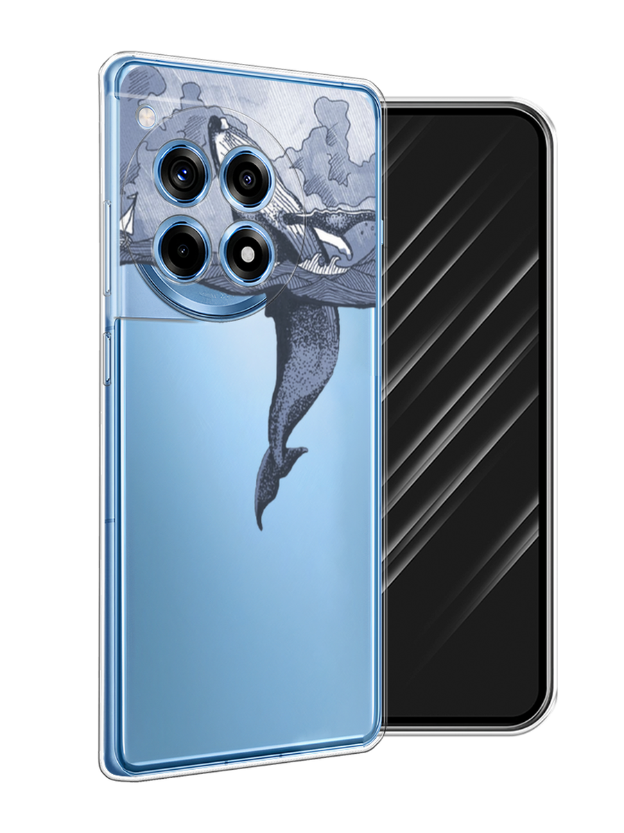 

Чехол Awog на OnePlus 12R "Два измерения", Голубой;черный;прозрачный, 154650-1