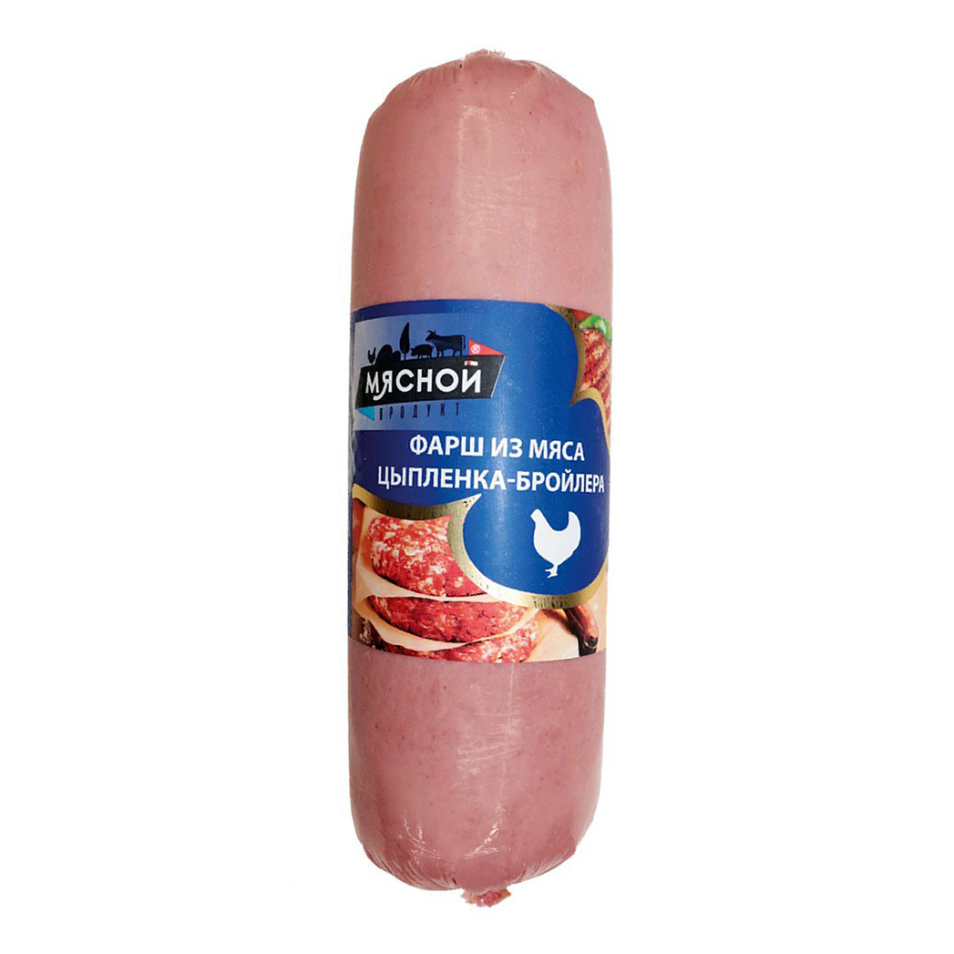 

Фарш из мяса цыпленка Мясной продукт замороженный 900 г