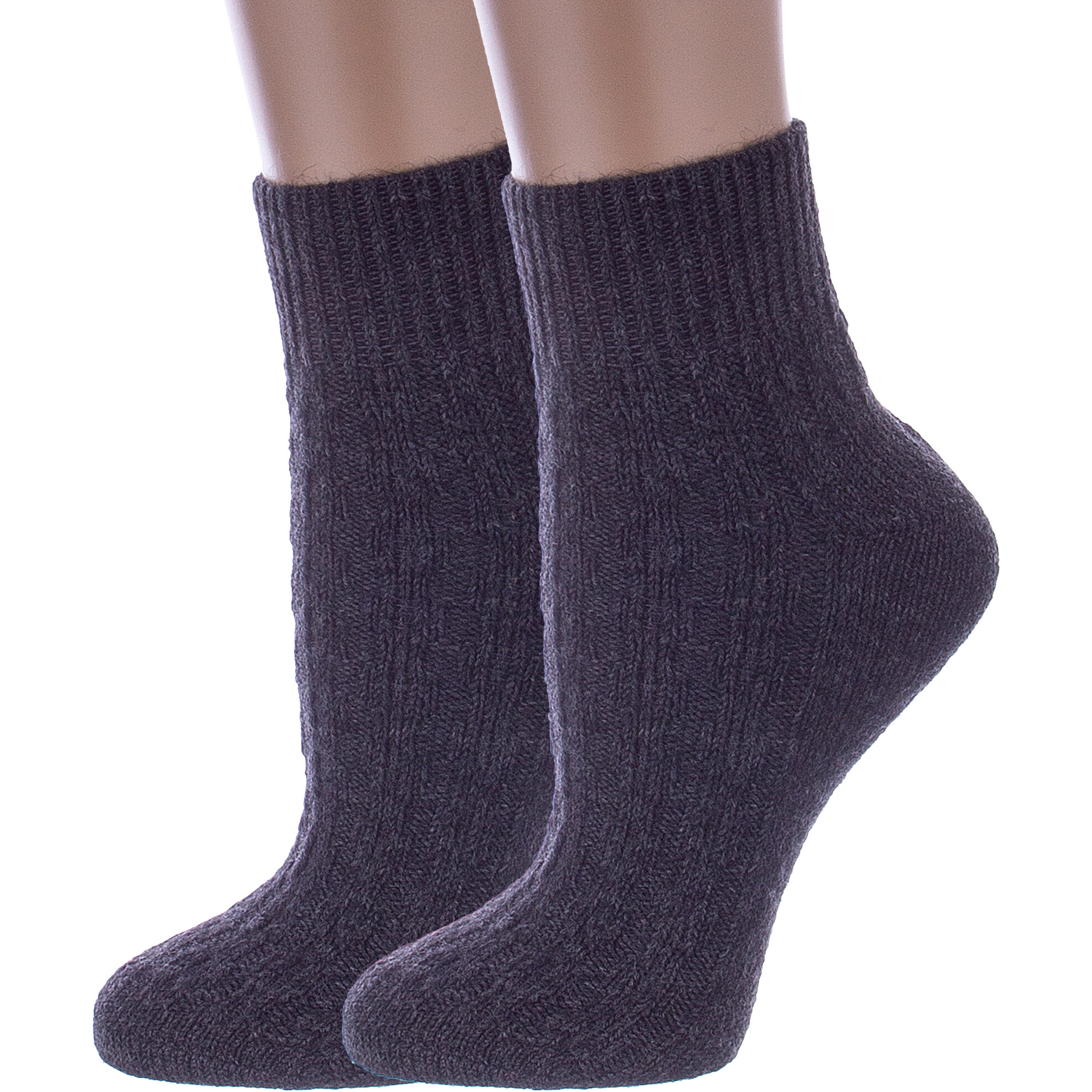 Комплект носков женских Rusocks 2-Ж-23801 серых 23-25, 2 пары