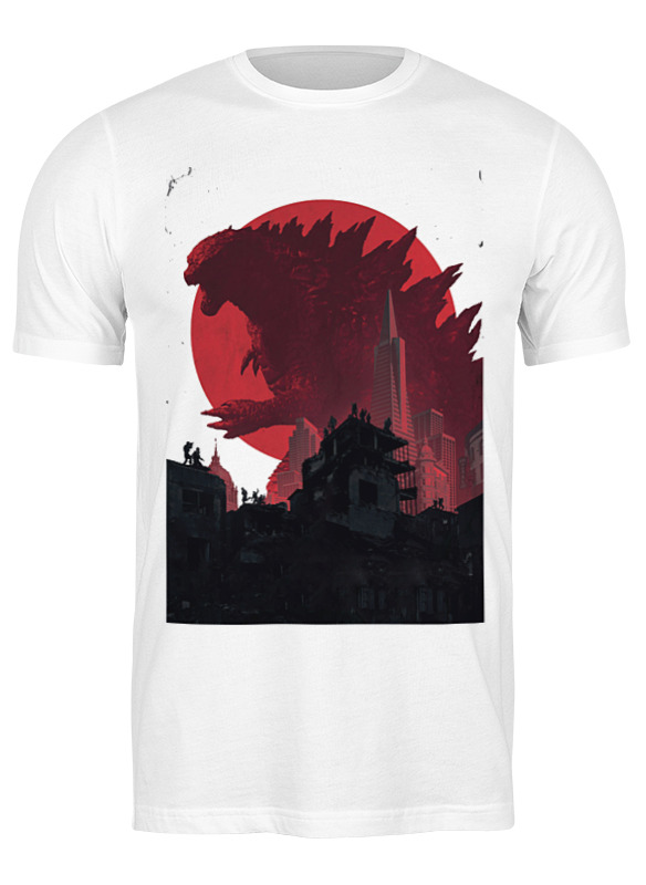 

Футболка мужская Printio Godzilla white желтая 2XL, Белый, Godzilla white