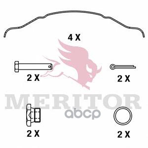 фото Mdp3124k_колодки дисковые !29124 с ремкомплектомror meritor арт. mdp3124k