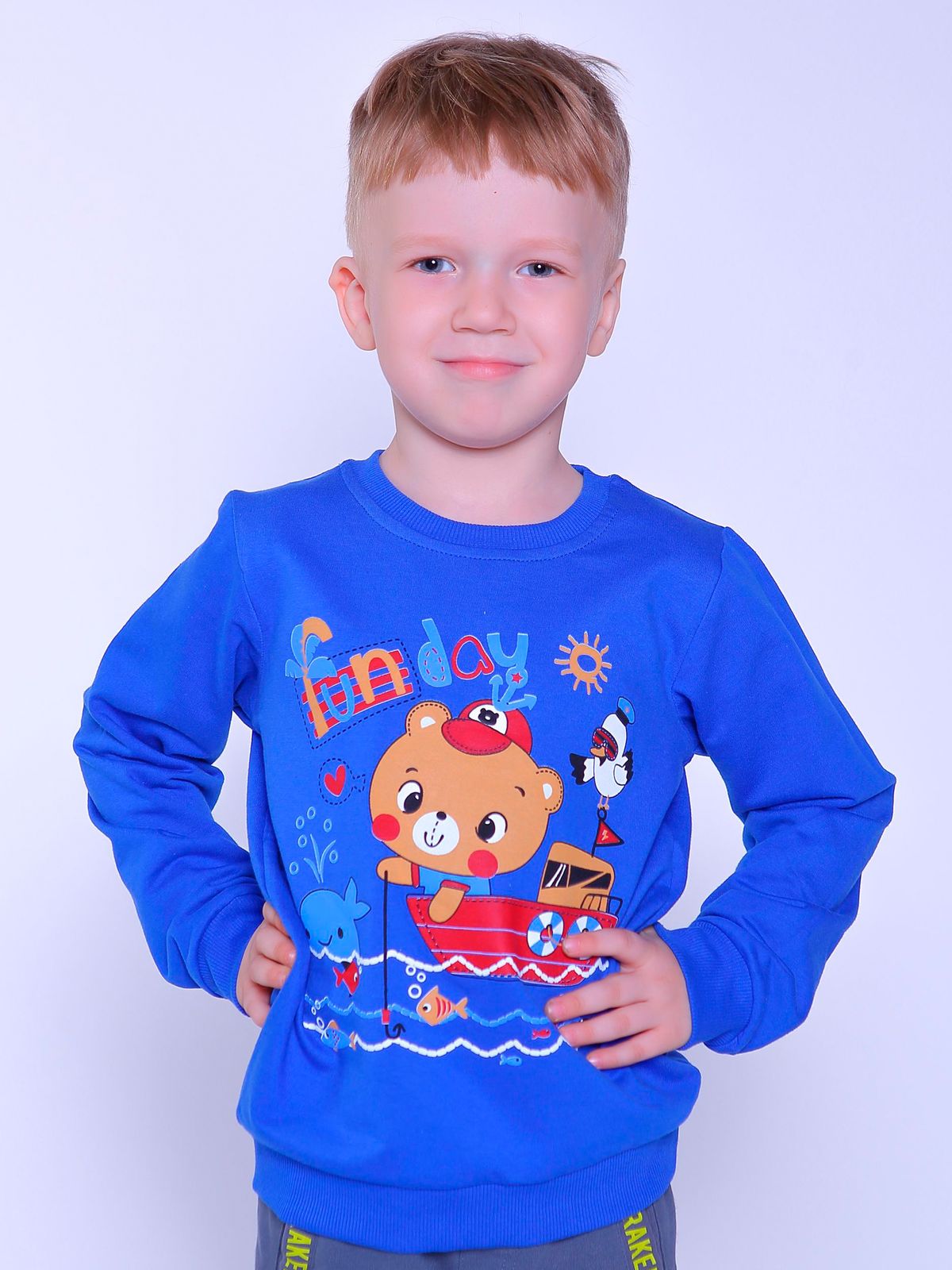 

Джемпер TEKSTIL PLUS 5679-01 синий р.122, 5679-01