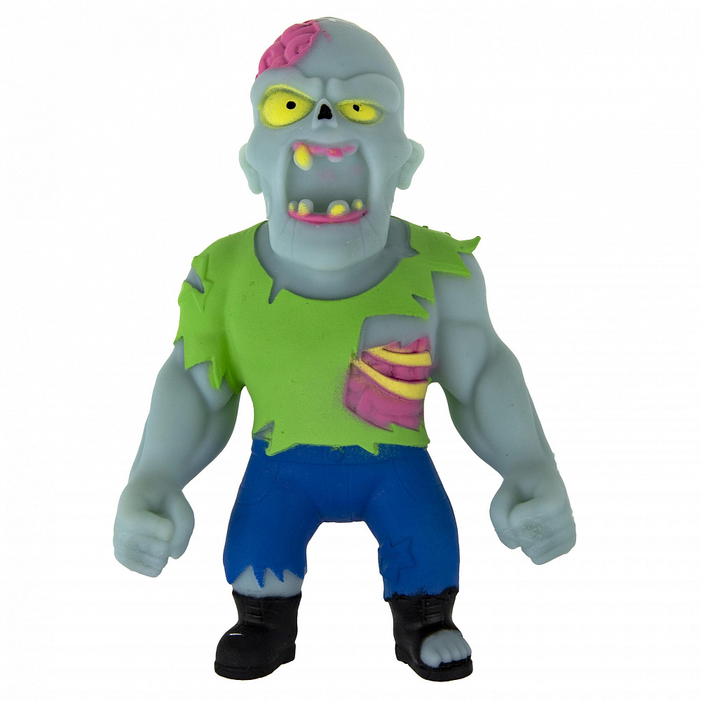 

Игрушка-антистресс 1TOY MONSTER FLEX Зомби 15см, Зеленый;серый