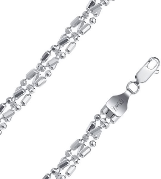 Цепочка из серебра 50 см Красцветмет 22-100Ю-3/1,50