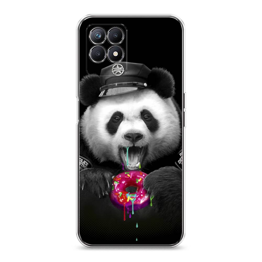

Чехол Awog на Realme 8i "Панда police", Разноцветный, 257350-2