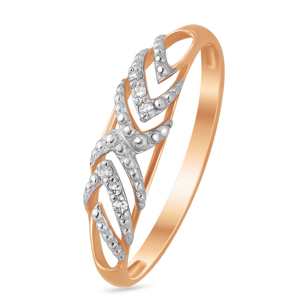 

Кольцо женское из красного золота с бриллиантом 585Gold 101001843, р. 16,5, 101001843