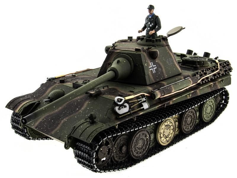 Радиоуправляемый танк Taigen 116 Panther type F Германия дым для ИК боя V3 0 2 4G RTR