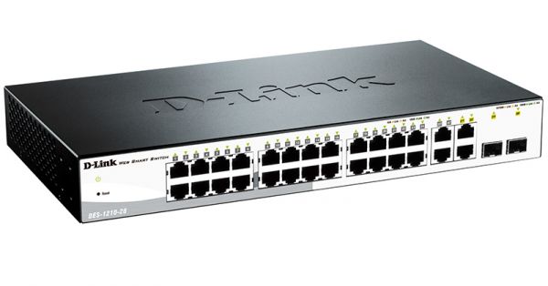 

Коммутатор D-Link DES-1210-28/C2A черный, D-Link DES-1210-28/C2A