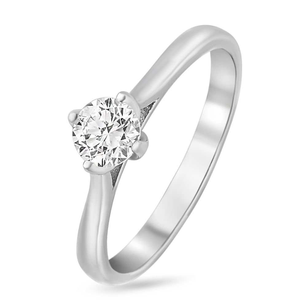 

Кольцо женское из белого золота с бриллиантом 585Gold 101001795, р. 18, 101001795