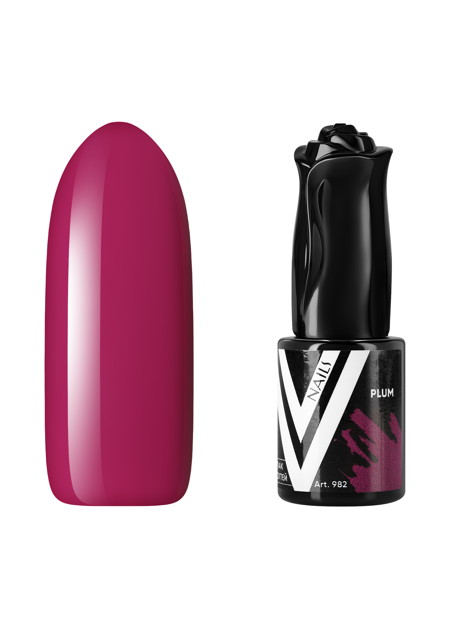 Гель-лак для ногтей Vogue Nails плотный самовыравнивающийся, фиолетовый розовый, 10 мл гель лак adricoco so juicy 02 малиновый пунш 8 мл