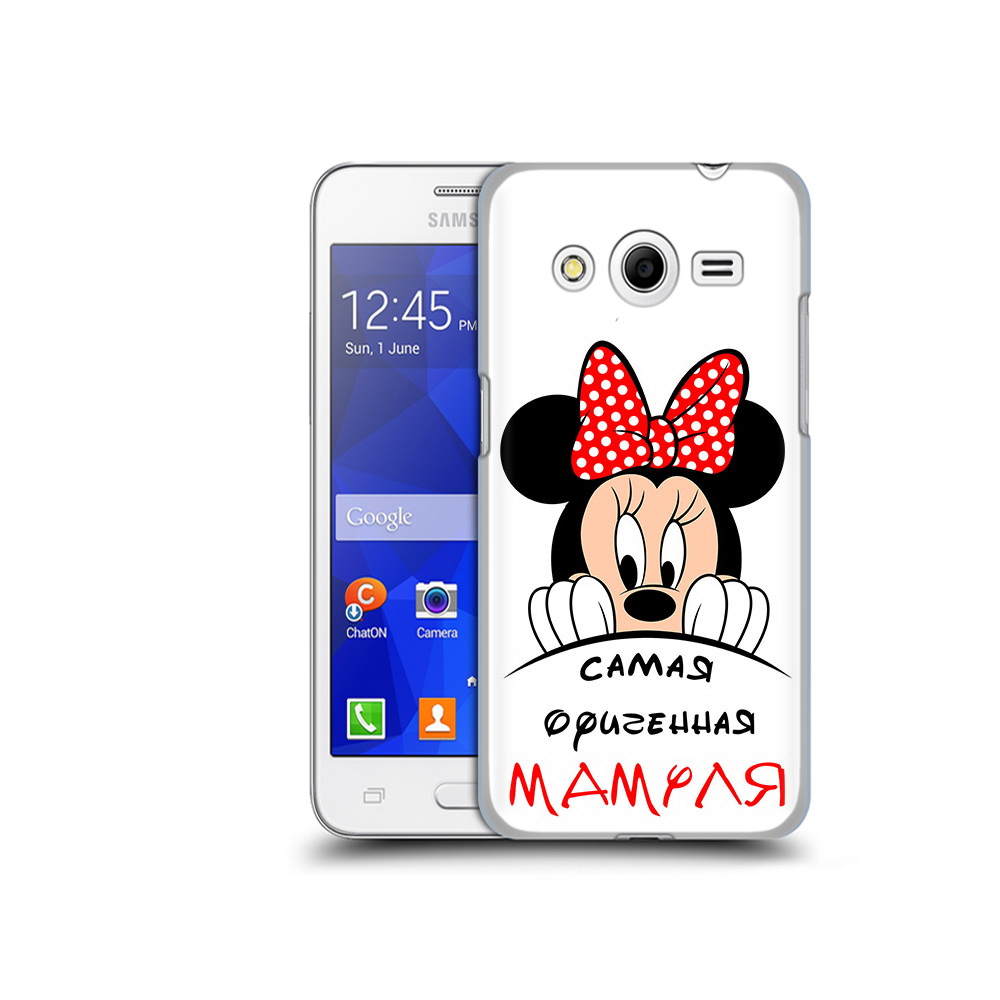 

Чехол MyPads Tocco для Samsung Galaxy Core 2 Самая лучшая мамуля Мини Маус, Прозрачный, Tocco