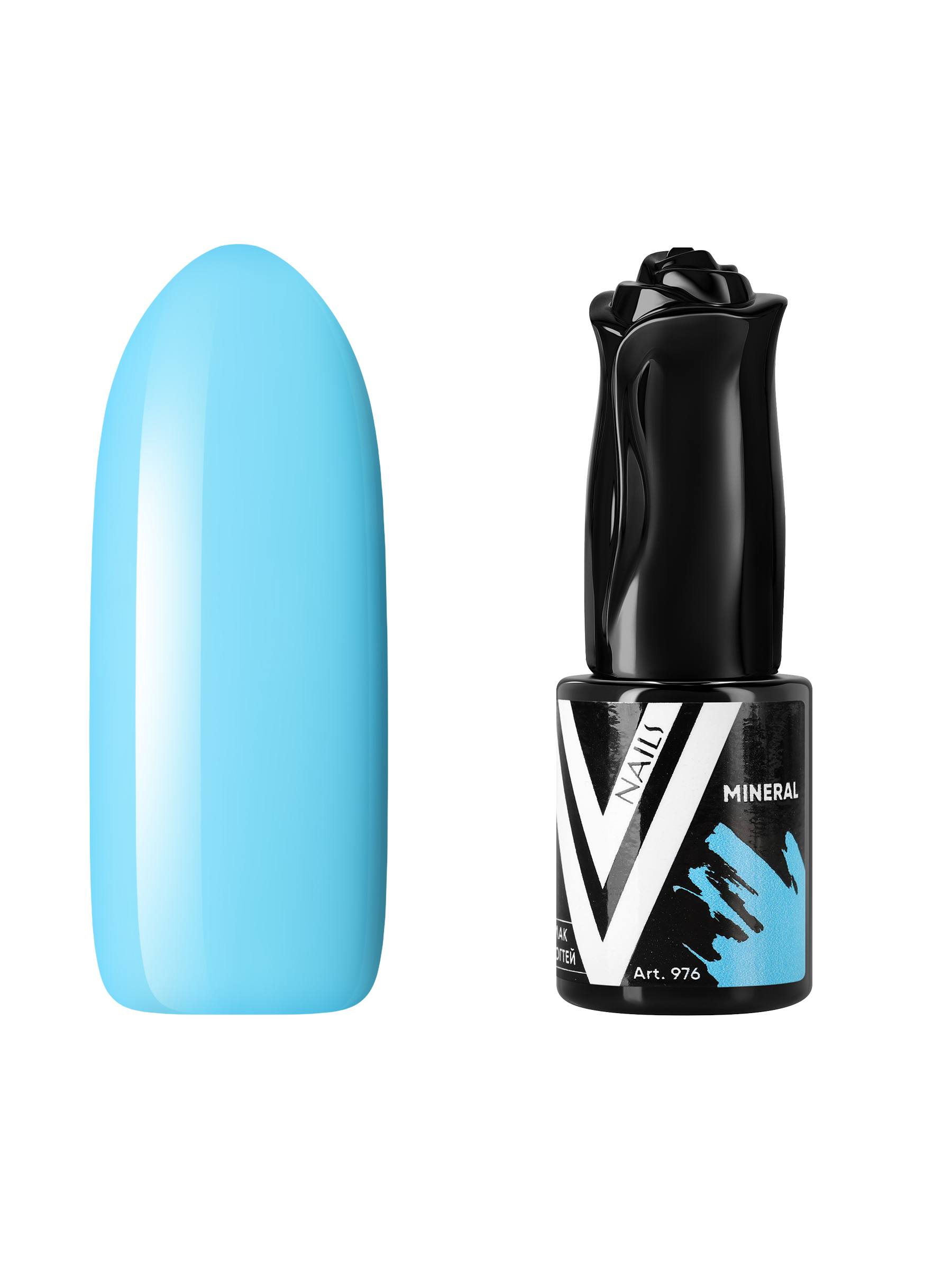 Гель-лак для ногтей Vogue Nails плотный светлый самовыравнивающийся, голубой, 10 мл