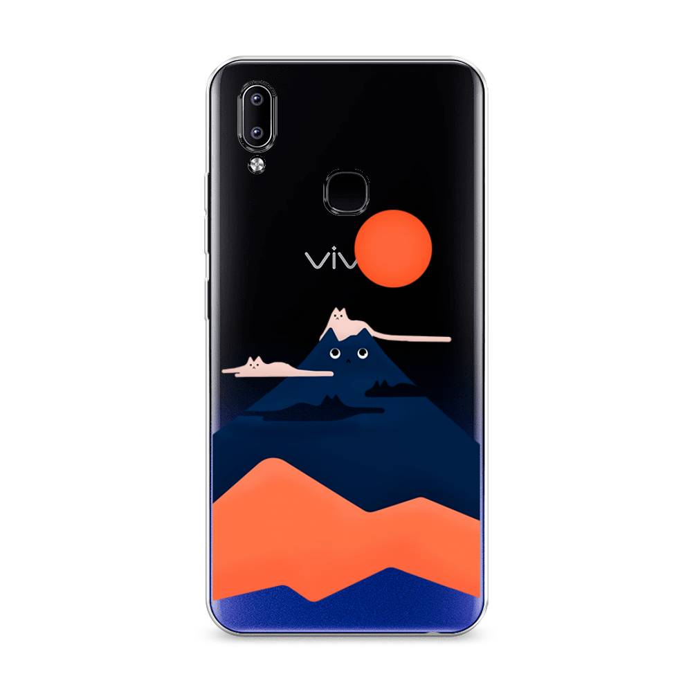 

Чехол на Vivo Y93 "Кот-гора", Черный;оранжевый, 263950-4