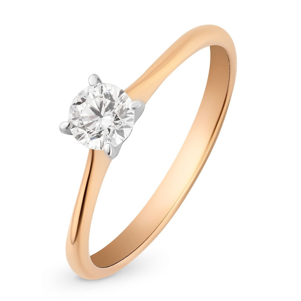 

Кольцо женское из красного золота с бриллиантом 585Gold 101001813, р, 101001813