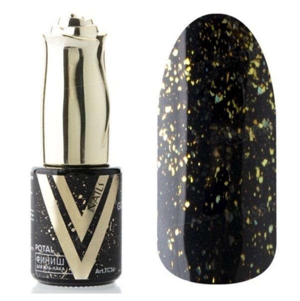 фото Топ vogue nails поталь, gold