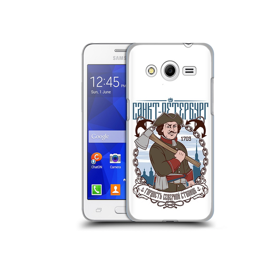 

Чехол MyPads Tocco для Samsung Galaxy Core 2 Петр первый (PT7707.568.134), Прозрачный, Tocco