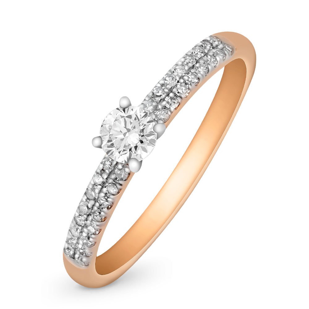 

Кольцо женское из красного золота с бриллиантом 585Gold 101001806, р. 16,5, 101001806