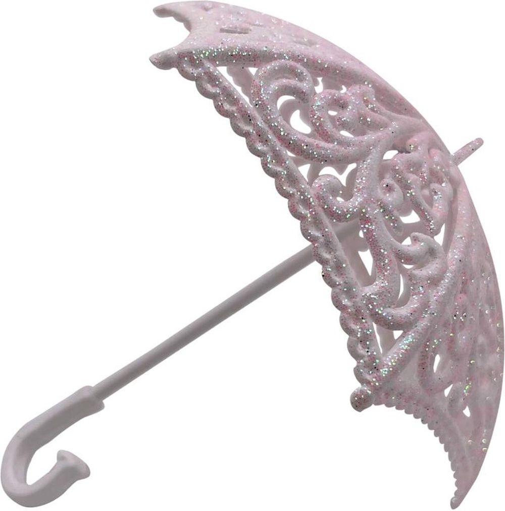 

Ёлочная игрушка Зонтик Umbrella-8 розовый 100х100х70 мм, Разноцветный