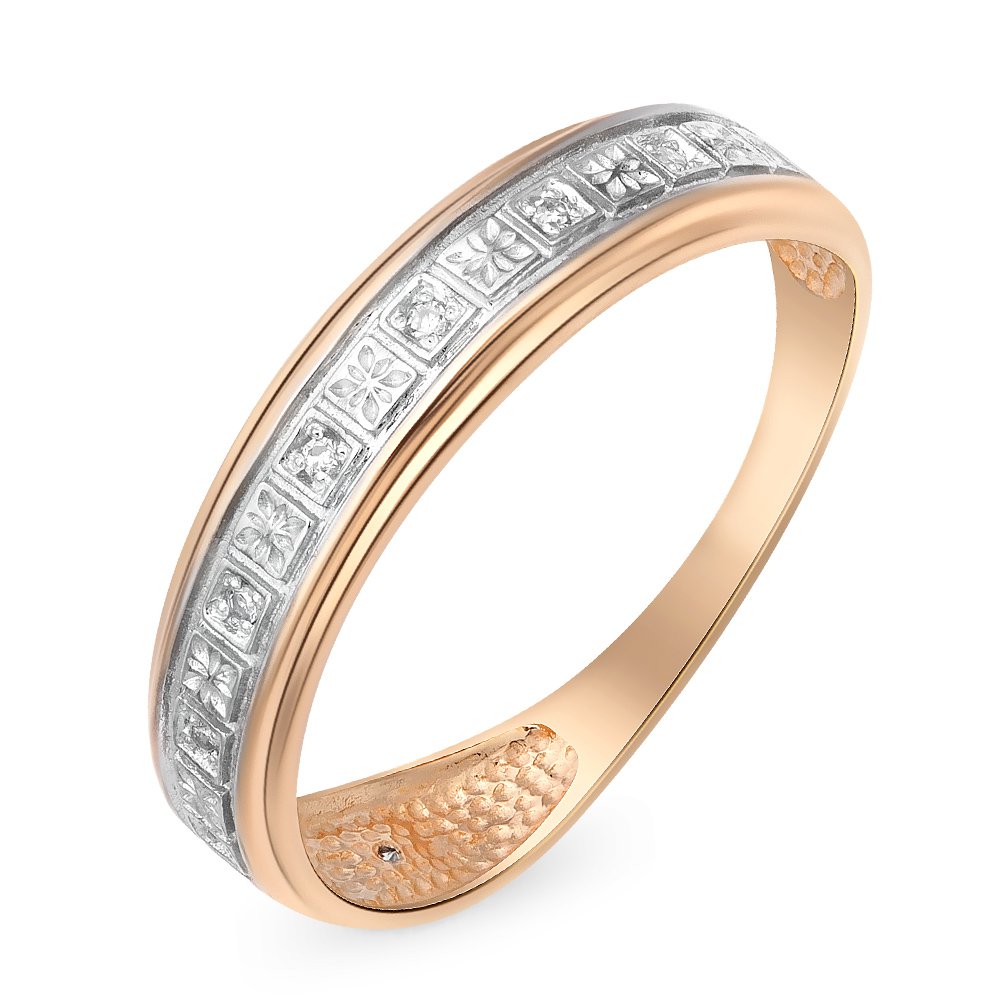

Кольцо женское из красного золота с бриллиантом 585Gold 101008527, р. 17,5, 101008527