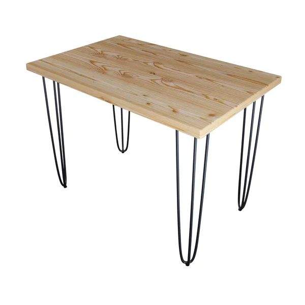 

Стол кухонный Solarius Loft металл-дерево 110x60х75, без покраски, черные ножки-шпильки, Loft металл-дерево 110x60х75