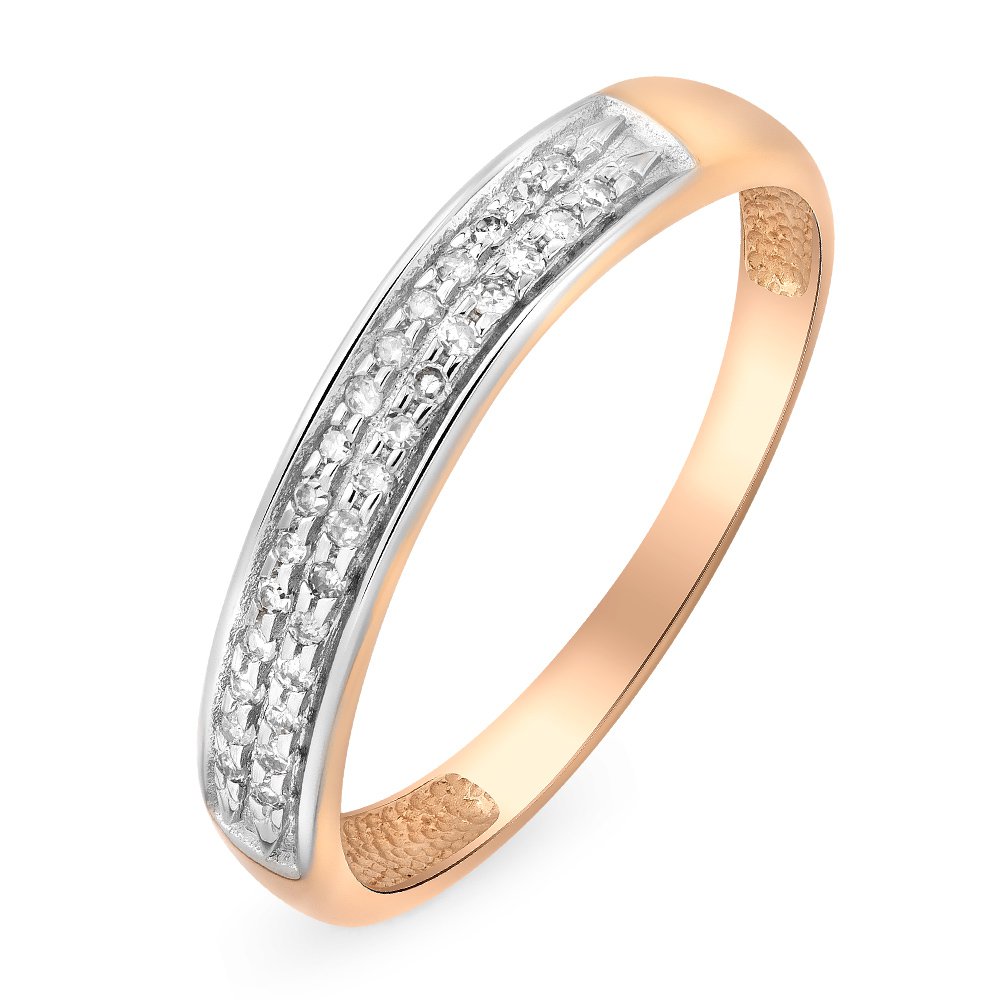 

Кольцо женское из красного золота с бриллиантом 585Gold 101009718, р, 101009718