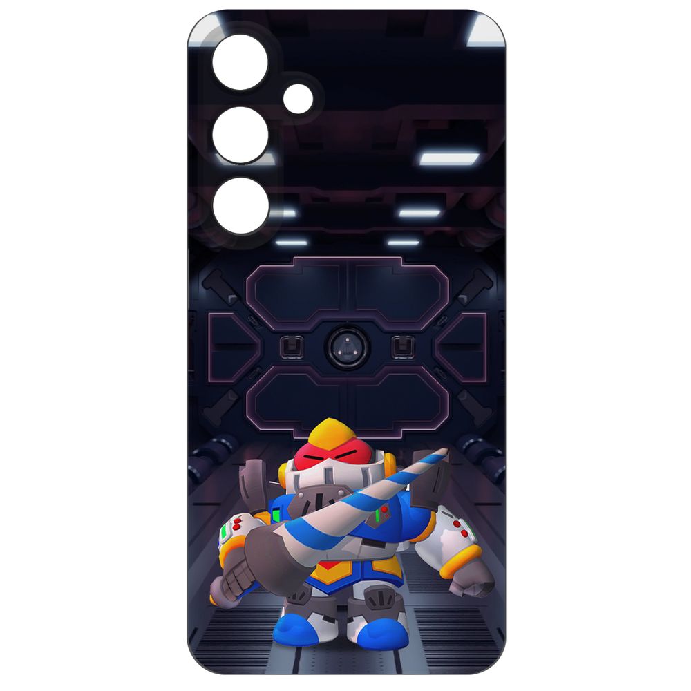 

Чехол-накладка Krutoff Soft Case Brawl Stars - Паладин Вольт-Меха для Samsung Galaxy S24+, Черный