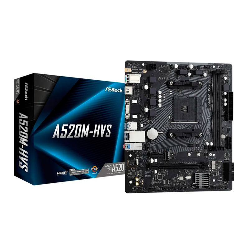 

Материнская плата ASRock A520M-HVS, A520M-HVS