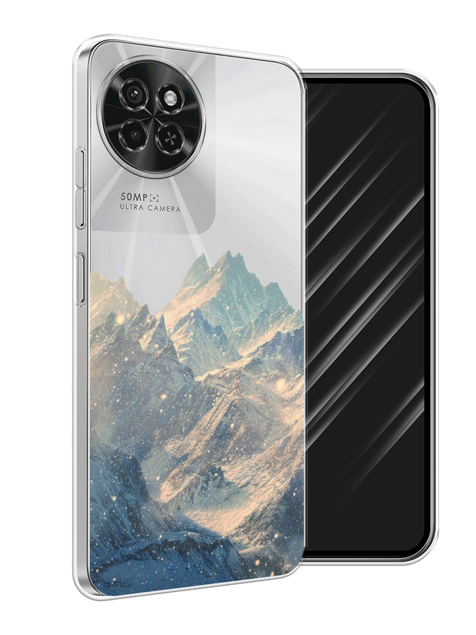 

Чехол Awog на Itel S23 "Горы арт 2", Серый, 3201450-1