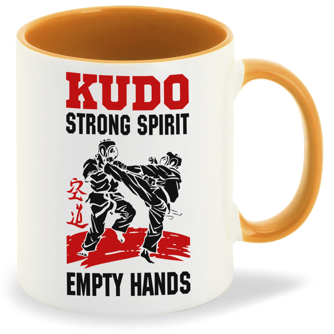 

Кружка CoolPodarok Kudo strong spirit empty hands, Kudo strong spirit empty hands