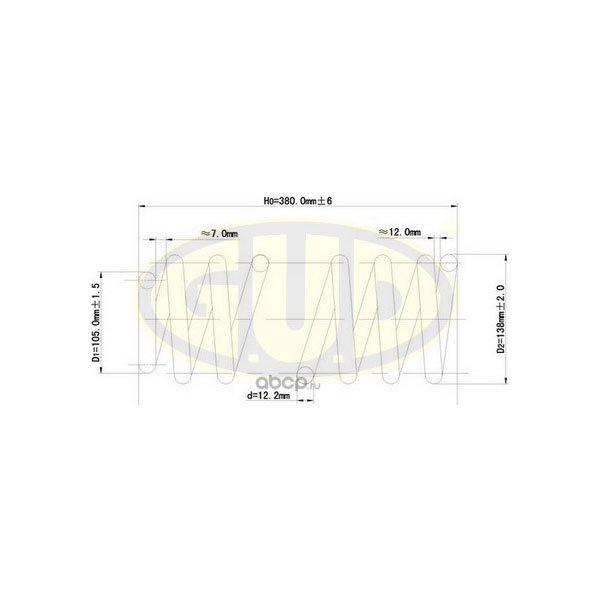 

Пружина перед vw passat 1.6-1.8 88-92
