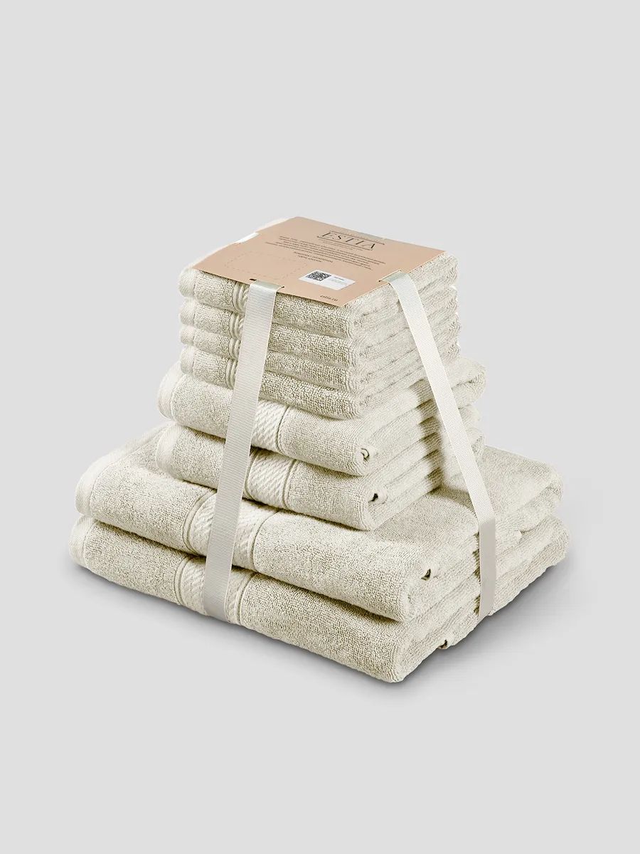 Комплект полотенец Мартос Экрю 30Х50-450Х80-270Х130-2 100 Хлопок 500 ГМ2 4491₽