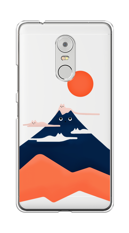 

Чехол на Lenovo K6 Note "Кот-гора", Черный;оранжевый, 112250-4