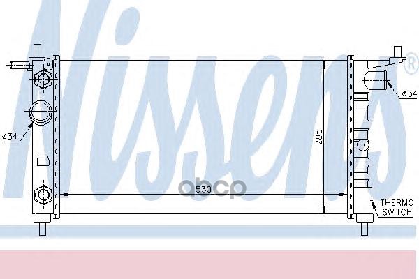 Радиатор системы охлаждения Nissens 63284