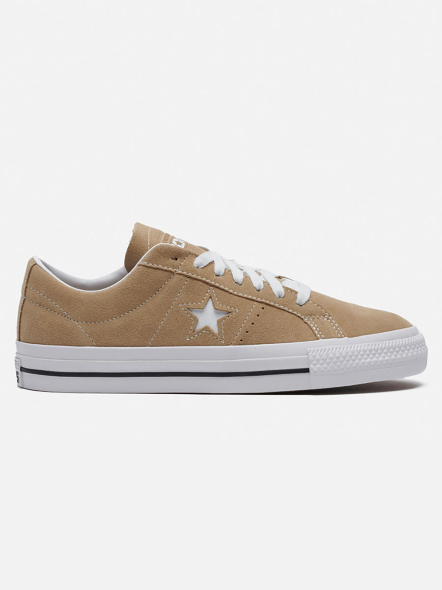 

Кеды унисекс Converse One Star Pro Suede Low бежевые 36 EU, One Star Pro Suede Low