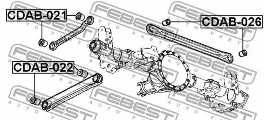 

FEBEST С-б.зад.попер.тяги CADILLAC ESCALADE II 1999-2006 FEBEST CDAB-026