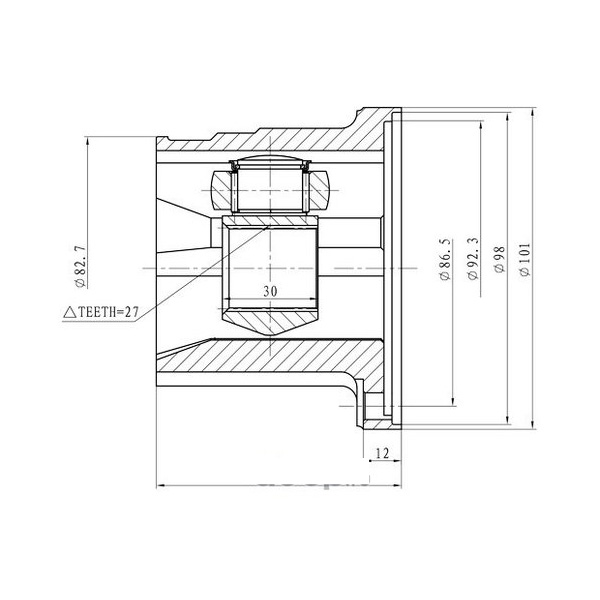 

Шрус Внутренний Nissan Primera P11 (96--01), - L Zikmar арт. Z87630R