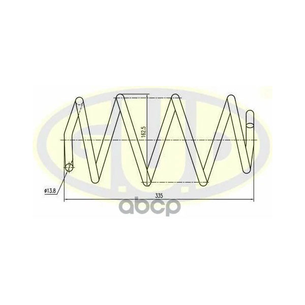 фото Пружина подвески g.u.d. gcs037263