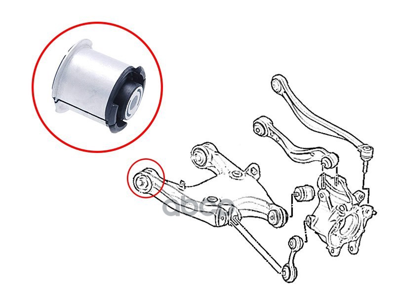 

Сайлентблок Заднего Нижнего Рычага Bmw 5 F1# 09-/Bmw6 F06 11-/F1# 11-/Bmw7 F0# 09-15 Sat а