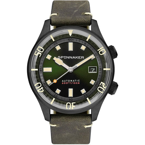 фото Наручные часы мужские spinnaker sp-5062-04 зеленые/коричневые