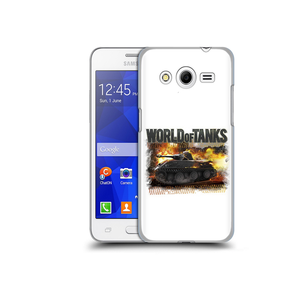 

Чехол MyPads Tocco для Samsung Galaxy Core 2 Мир танков-2 (PT7707.568.118), Прозрачный, Tocco