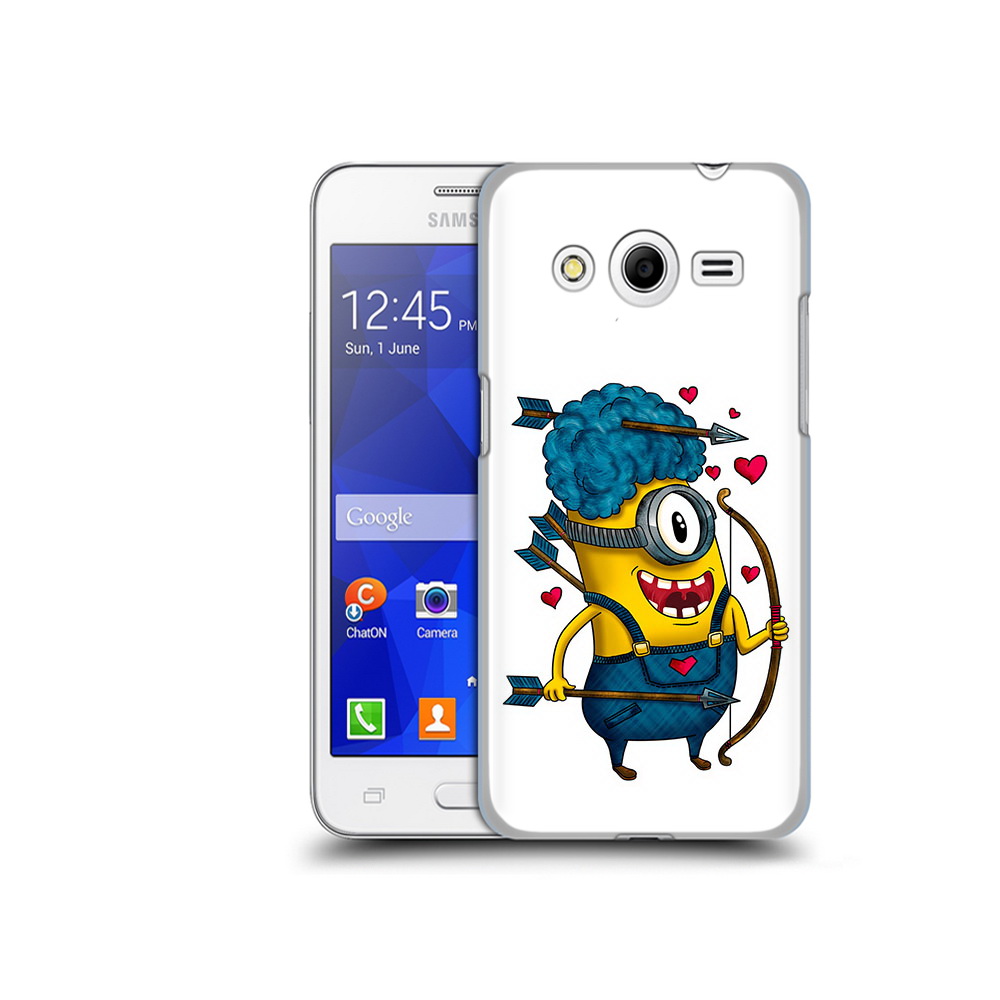 

Чехол MyPads Tocco для Samsung Galaxy Core 2 Миньон купидон (PT7707.568.117), Прозрачный, Tocco